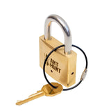Side angle view of the Ant Hunt, an intermediate trick lock with an average solving time of 6 hours.