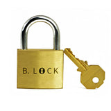 The B-Lock trick lock, a solid brass puzzle that rewards collectors and casual solvers alike.